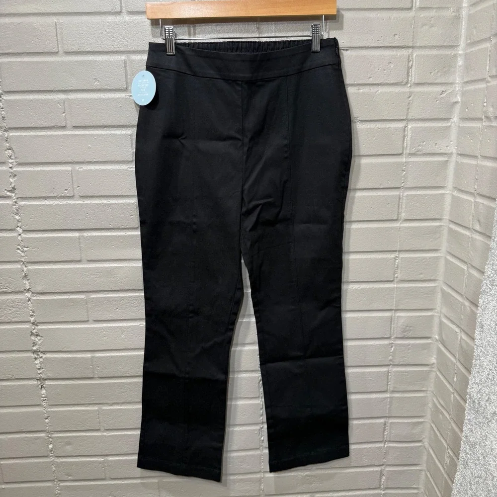 Hill House Home Claire Pant Trousers Cropped‎ Black NWT High Rise Flare Leg Med